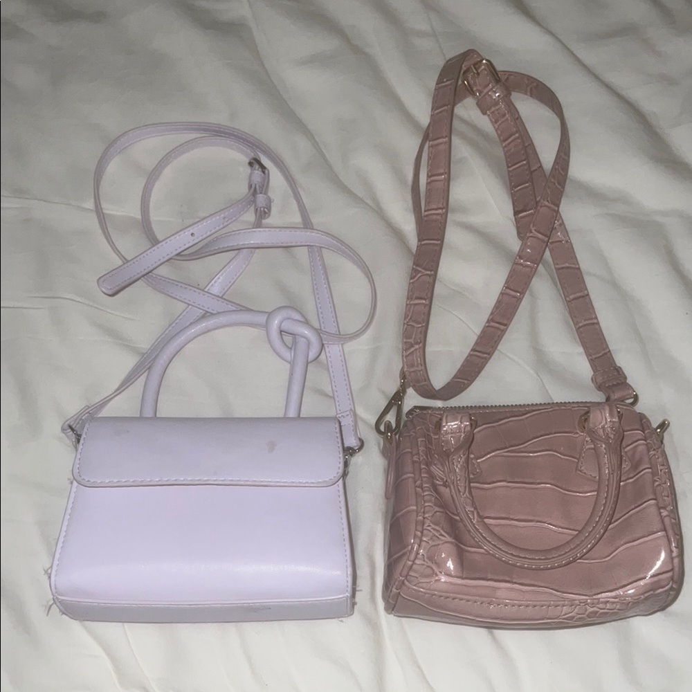 Forever 21 Pastel Purple and Pink Crossbody Bags (BOTH FOR PRICE TOGETHER)